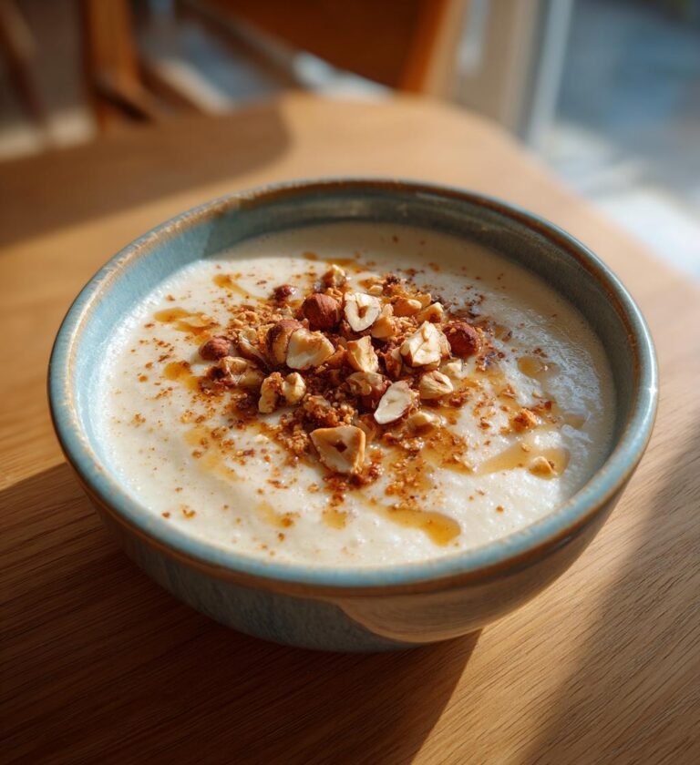 Blomkålssoppa med brynt smör och hasselnötter