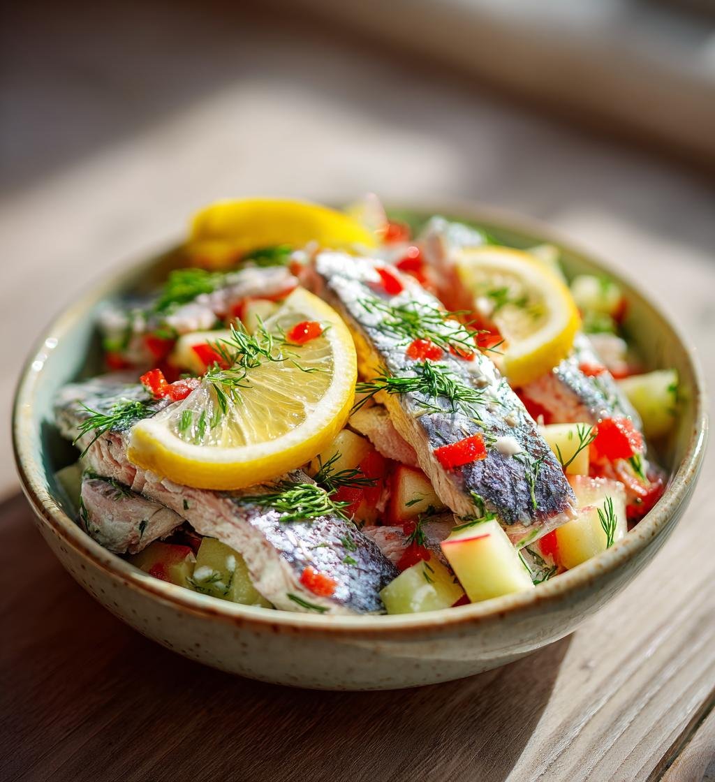 Krämig påsksill med äpple, citron och dill – Enkel och God rätt