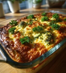 Skink- och broccolipaj med krämig ostfyllning