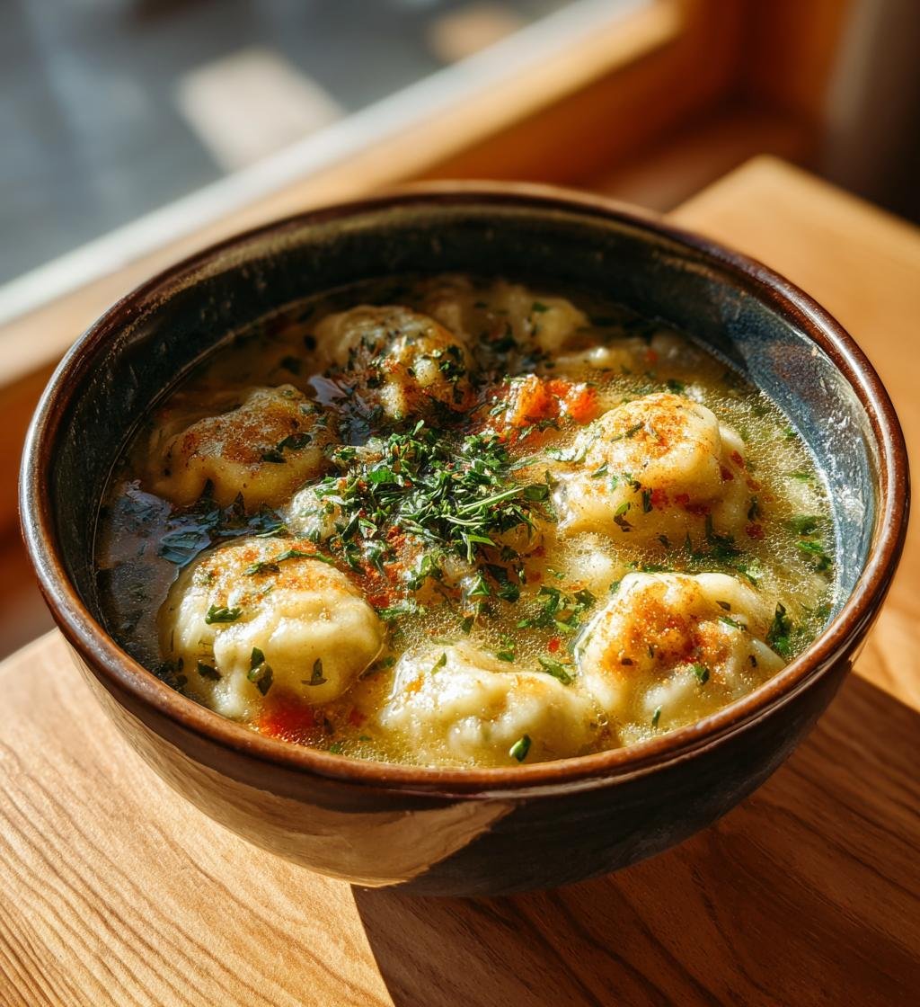 Kycklingdumplings i krämig grönsaksbuljong - Enkel och God - steg för steg