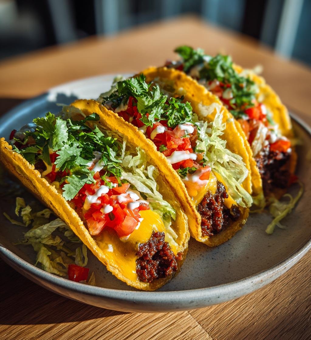 Smashburgertacos med cheddar och dressing - En perfekt snabb middag