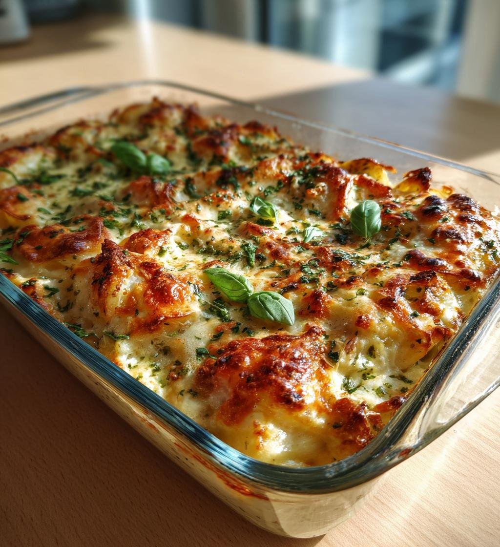 Kyckling- och pestogratäng med potatis och mozzarella – Enkel och God