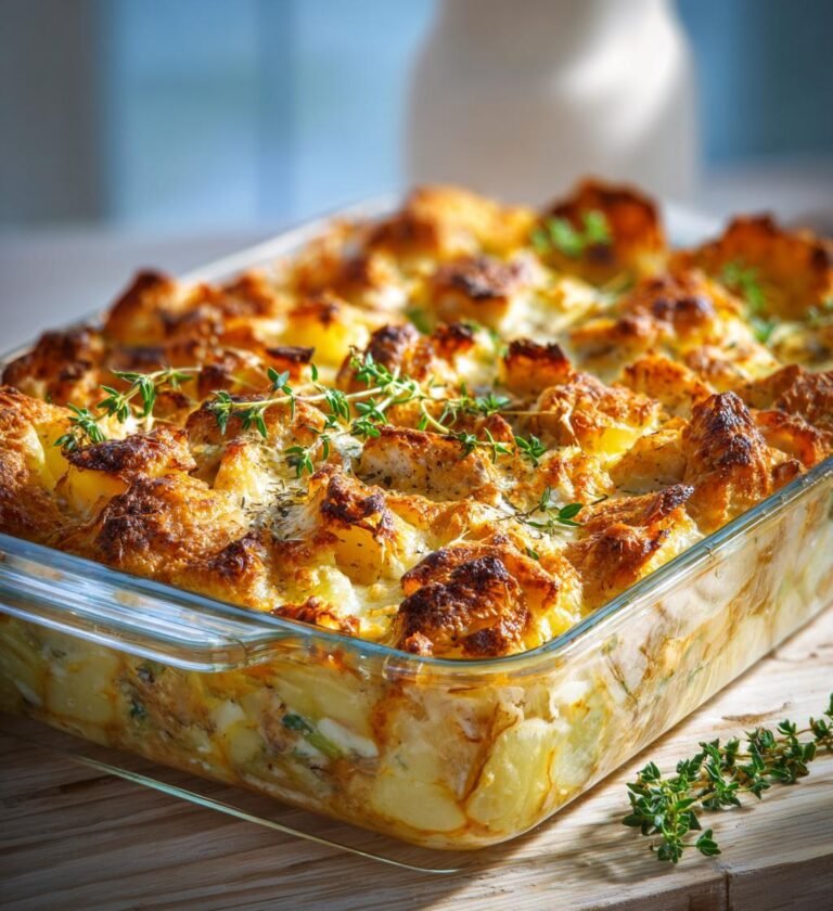 Kyckling- och potatispaj med purjolök och timjan