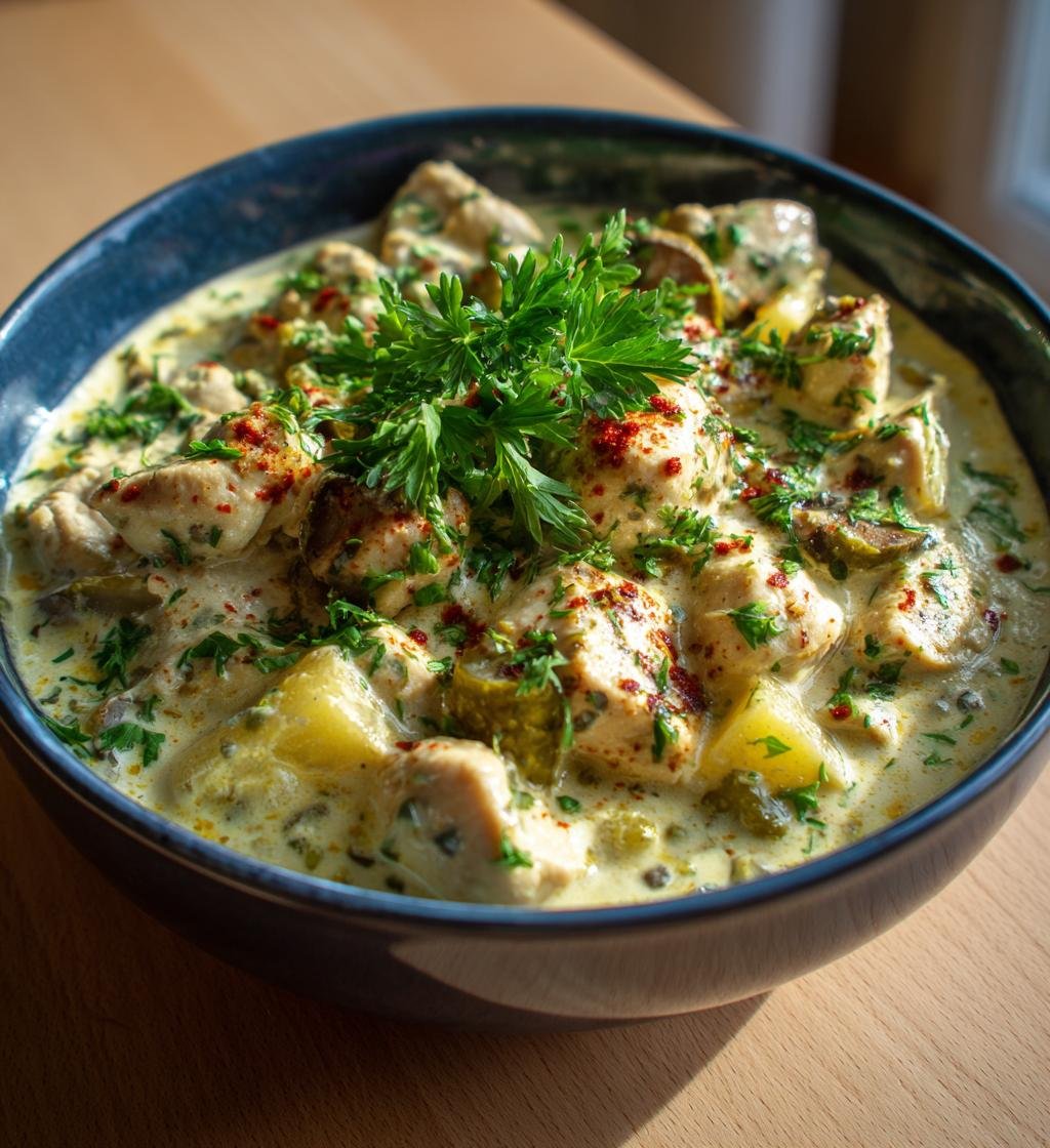 Kycklingstroganoff med rökt paprika och saltgurka – Enkel och God! - steg för steg