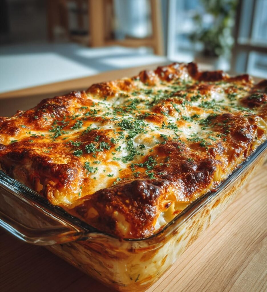Cannelloni med zucchini, ricotta och örtsås