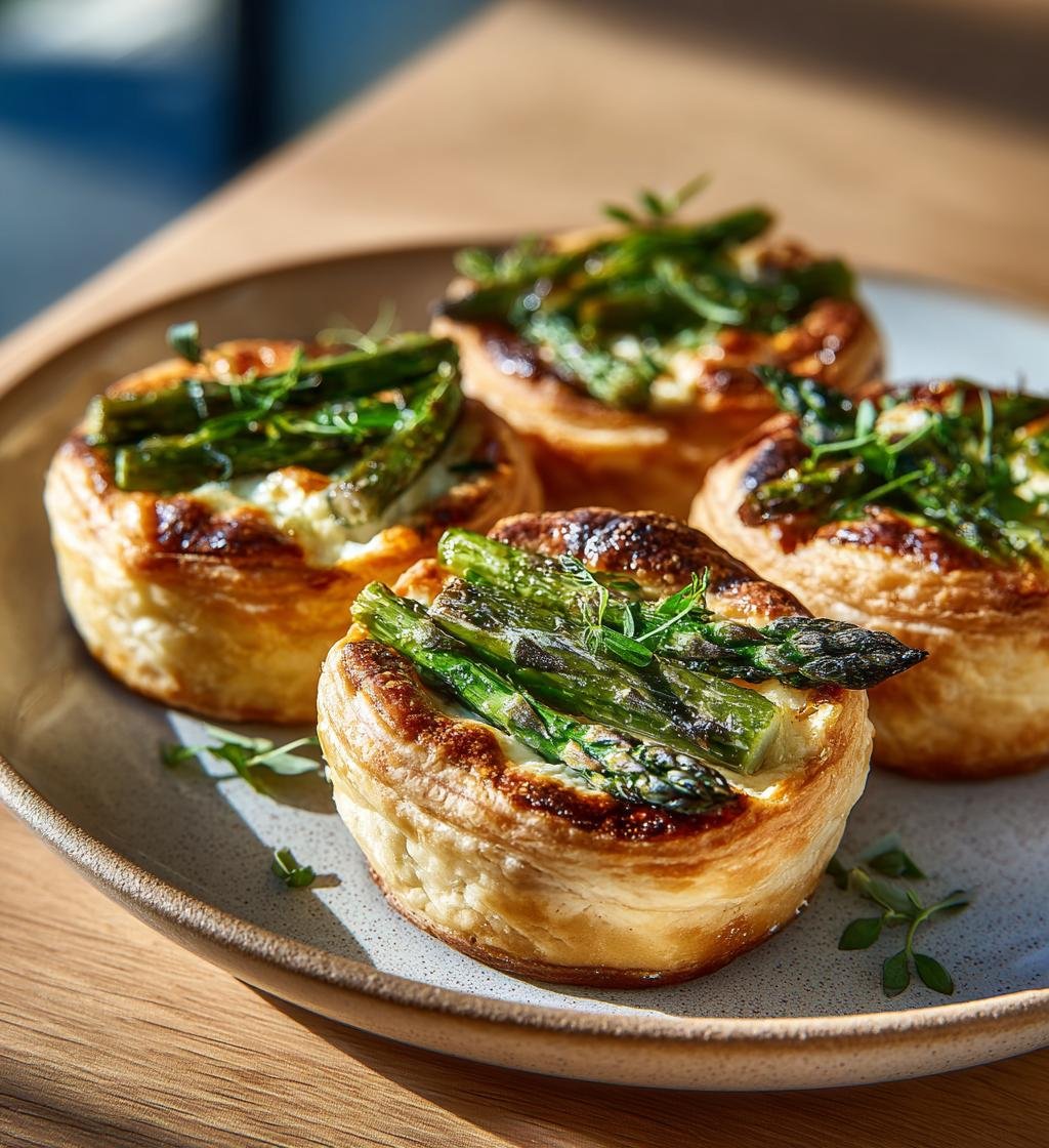 Minipajer till Valborg med sparris och chèvre – Enkel och God Recept