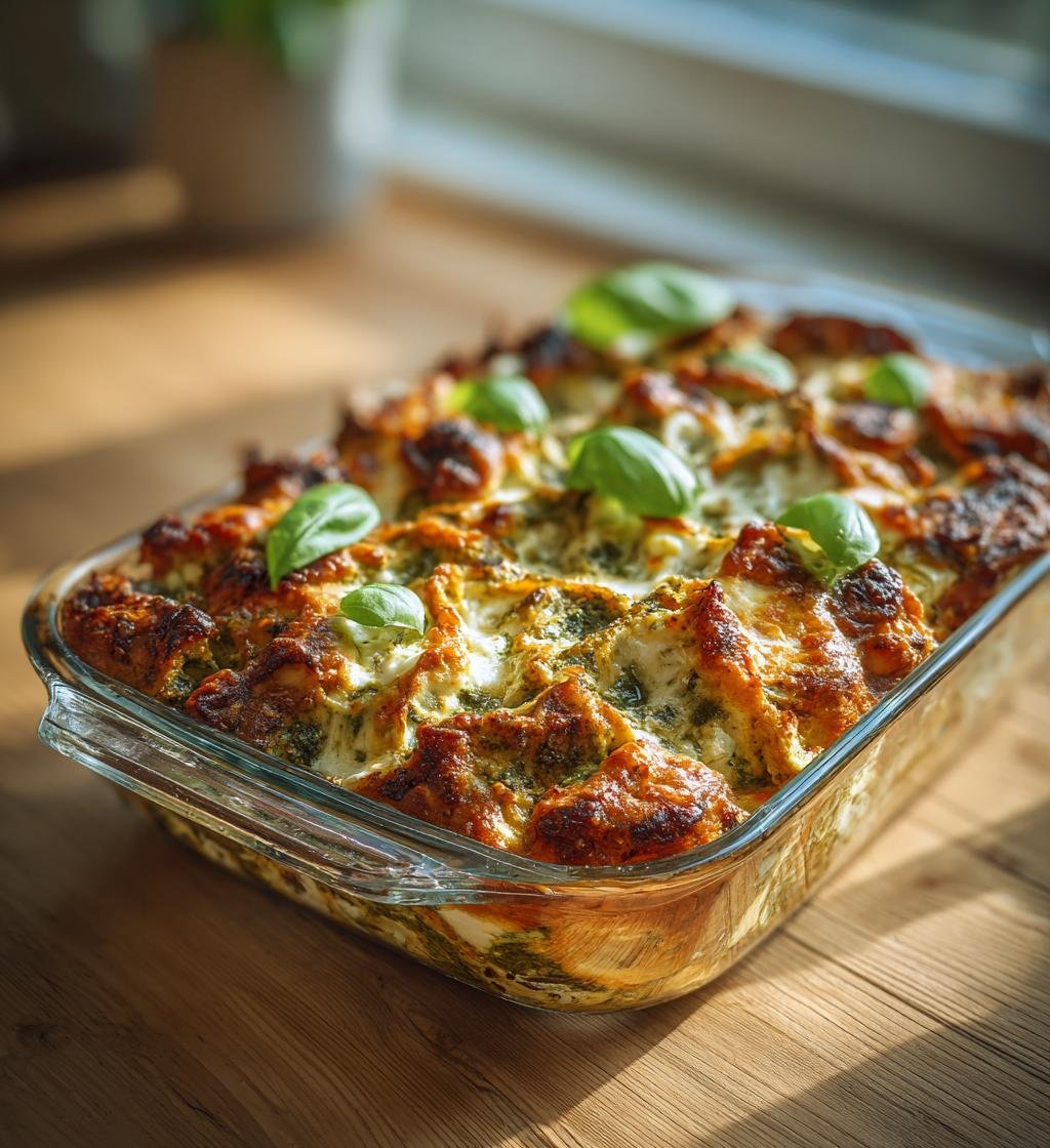 Kalkonfärslimpa med pesto och mozzarellafyllning - Enkel och God