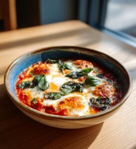 Lasagnerullar med kyckling, spenat och parmesan