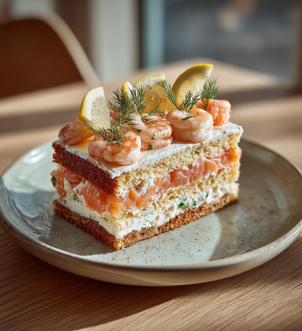 Smörgåstårta med räkor och lax – Enkel och God Festmat - steg för steg