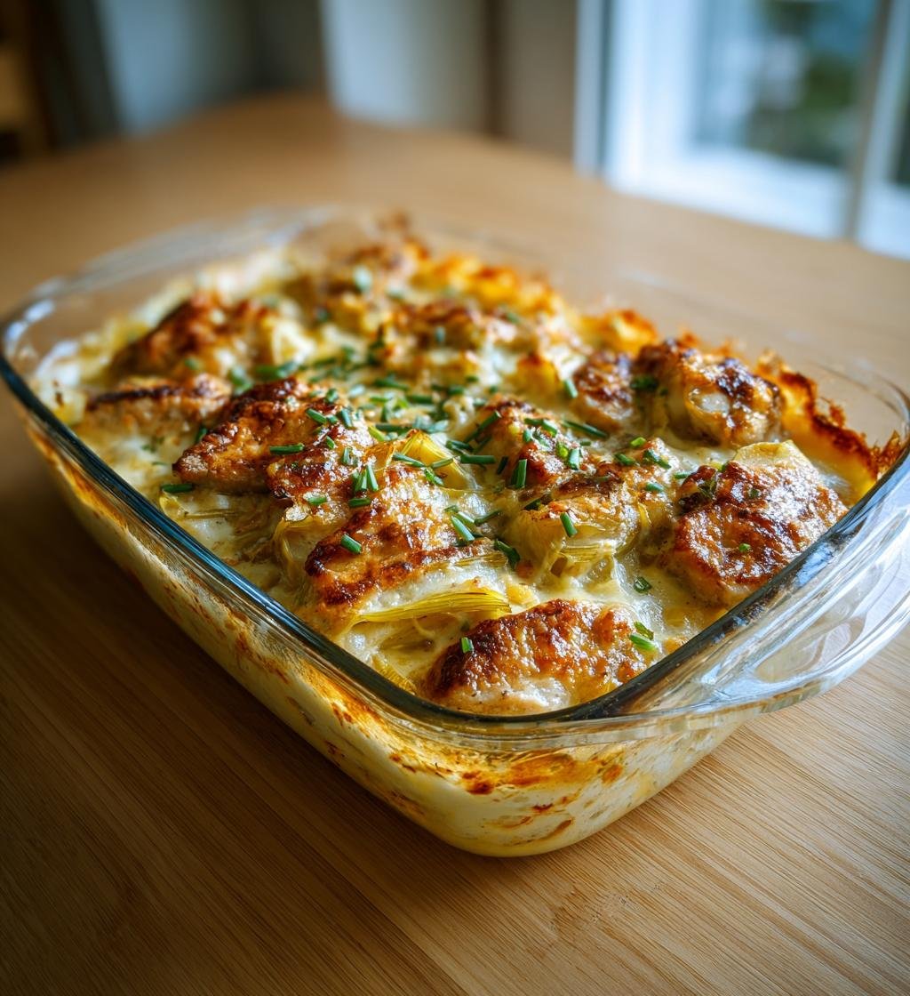 Fläskfilégratäng med purjolök och dijonsås – Enkel och God Middag