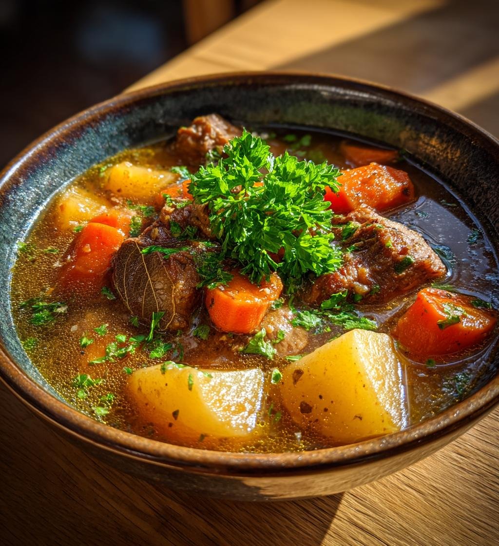 Mustig köttgryta med kålrot, morot och lagerblad - Enkel och God