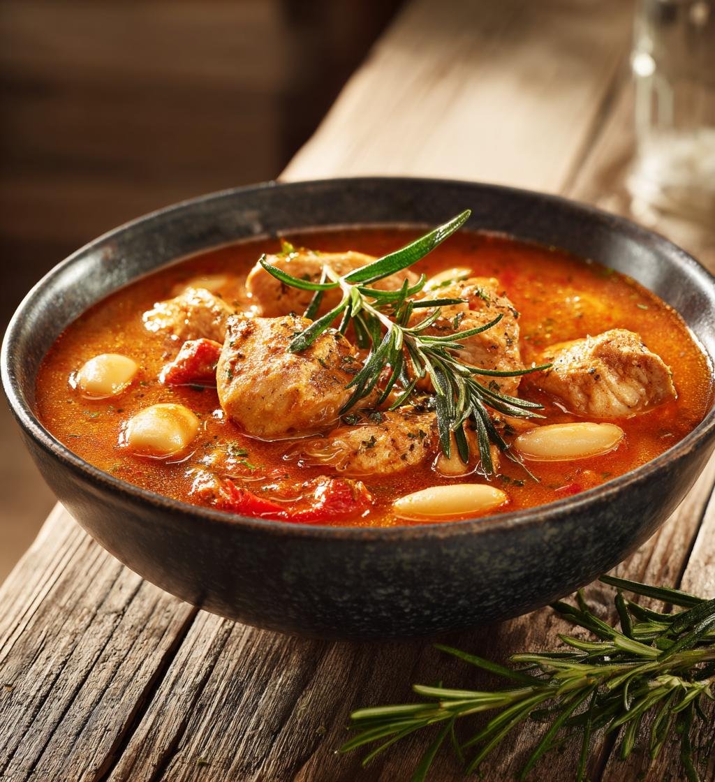 Kycklingragu med vita bönor, tomat och rosmarin – Enkel och God!