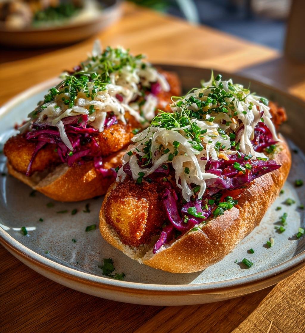 Frasig kycklingschnitzelmacka med kålsallad – Enkel och God