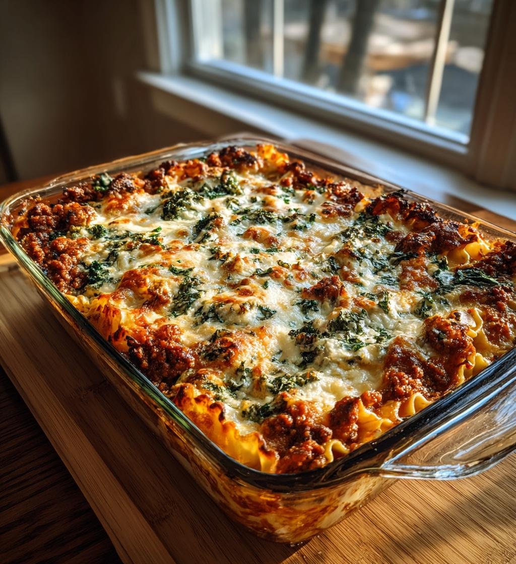 Köttfärslasagne med grönkål, ricotta och mozzarella – Enkel och God - steg för steg