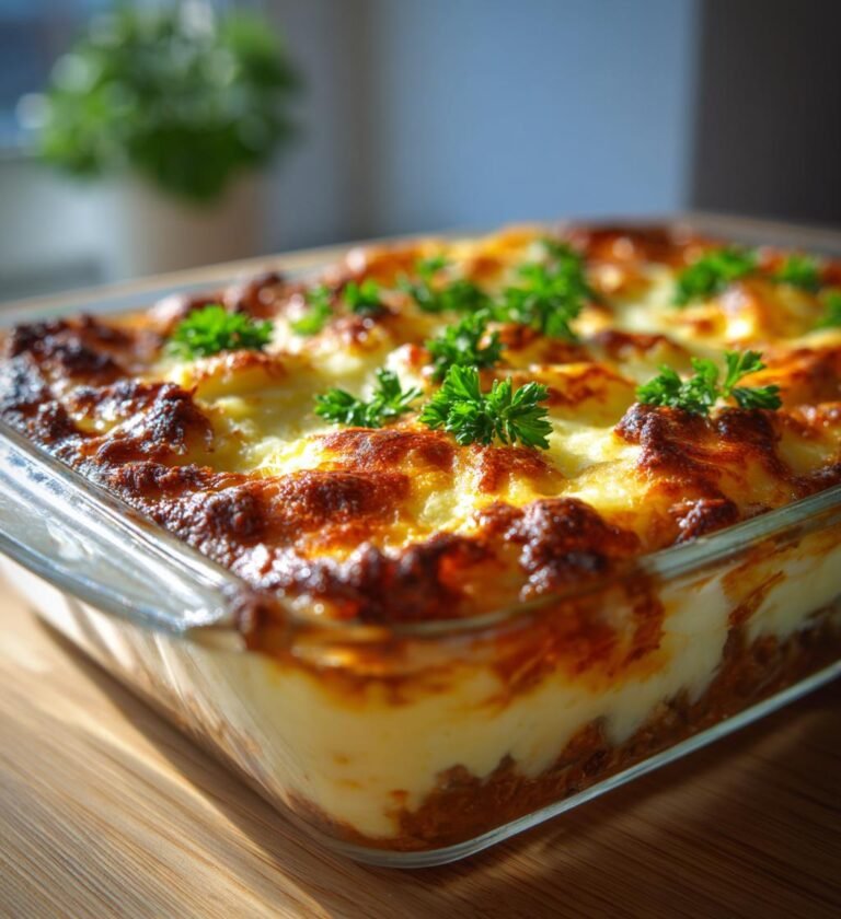 Bolognesepaj med fluffigt potatismoslock