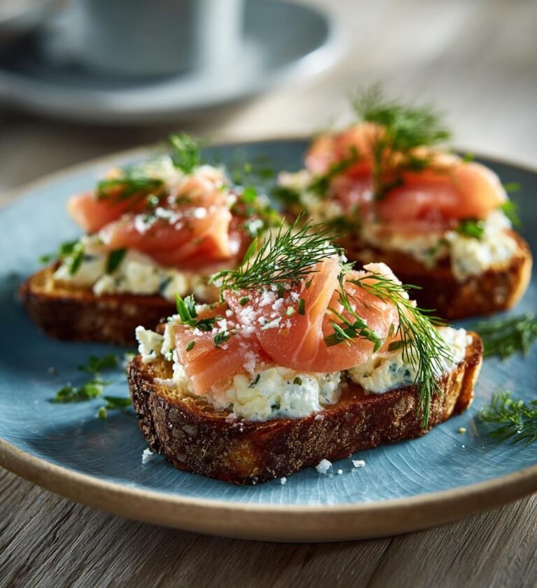 Valborgssnittar med lax, pepparrot och dill
