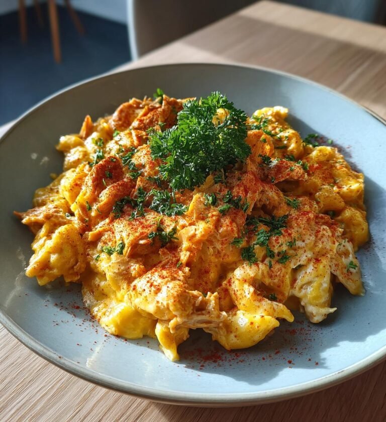 Pulled pork mac and cheese