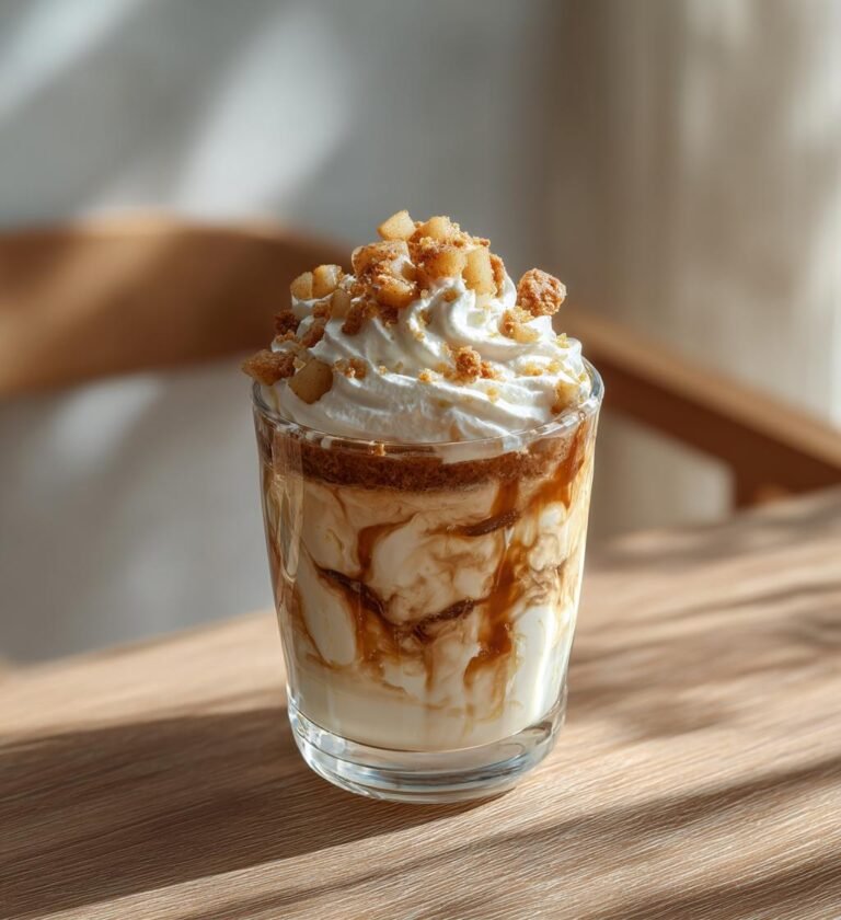 Päroncheesecake i glas med ingefärskola
