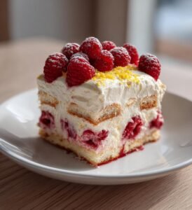 Hallon- och citrontiramisu