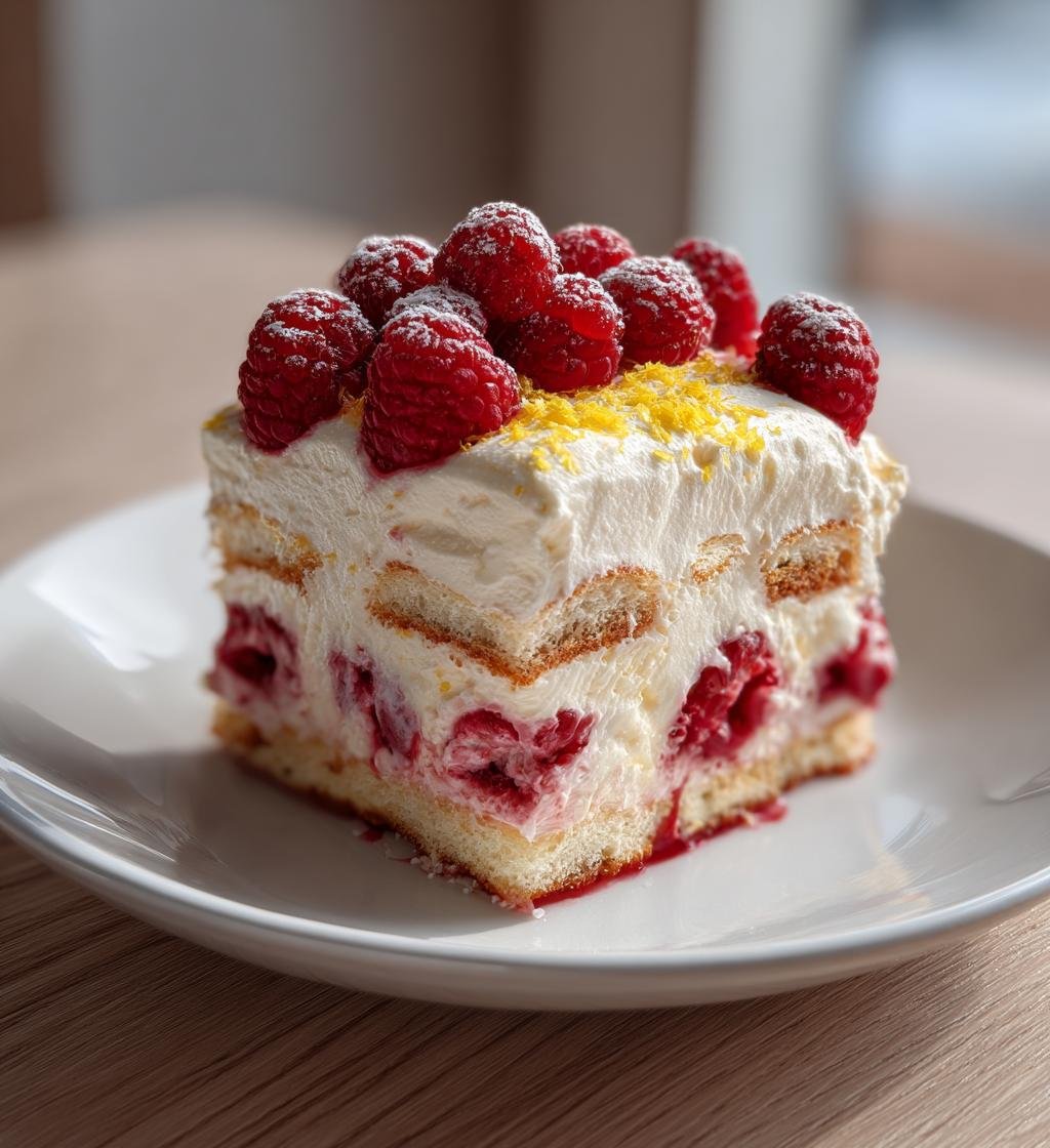 Hallon- och citrontiramisu – Krämig och Enkel Dessert som imponerar - steg för steg