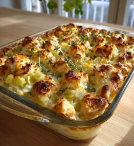 Kyckling- och potatispaj med purjolök och timjan