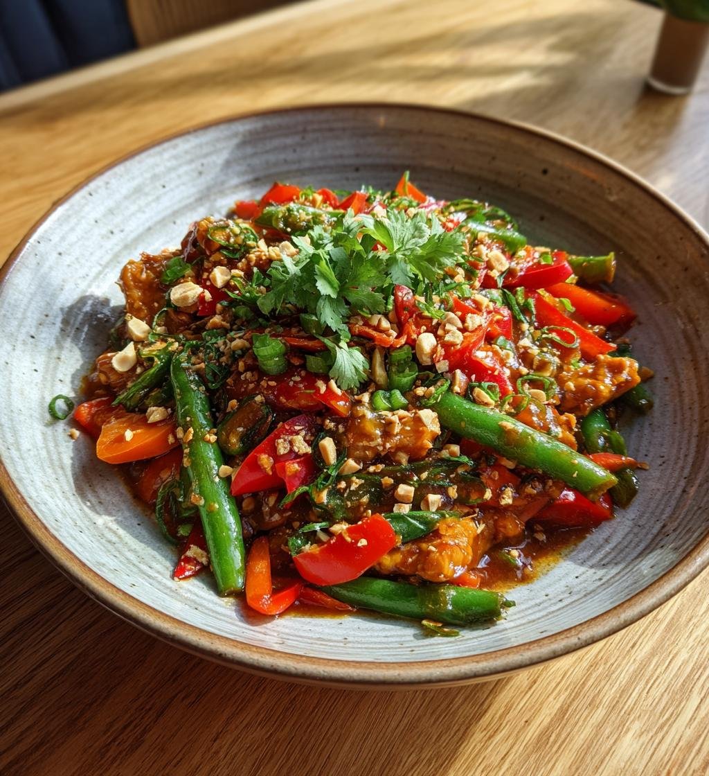 Kycklingwok med jordnötssås och krispiga grönsaker - Snabb & God - steg för steg