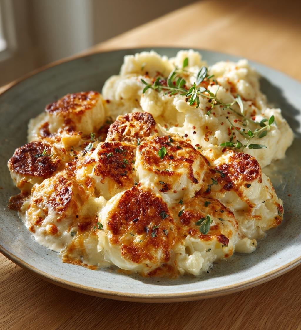 Korvgratäng med blomkålsmos och lagrad ost – Enkel och Krämig Middag