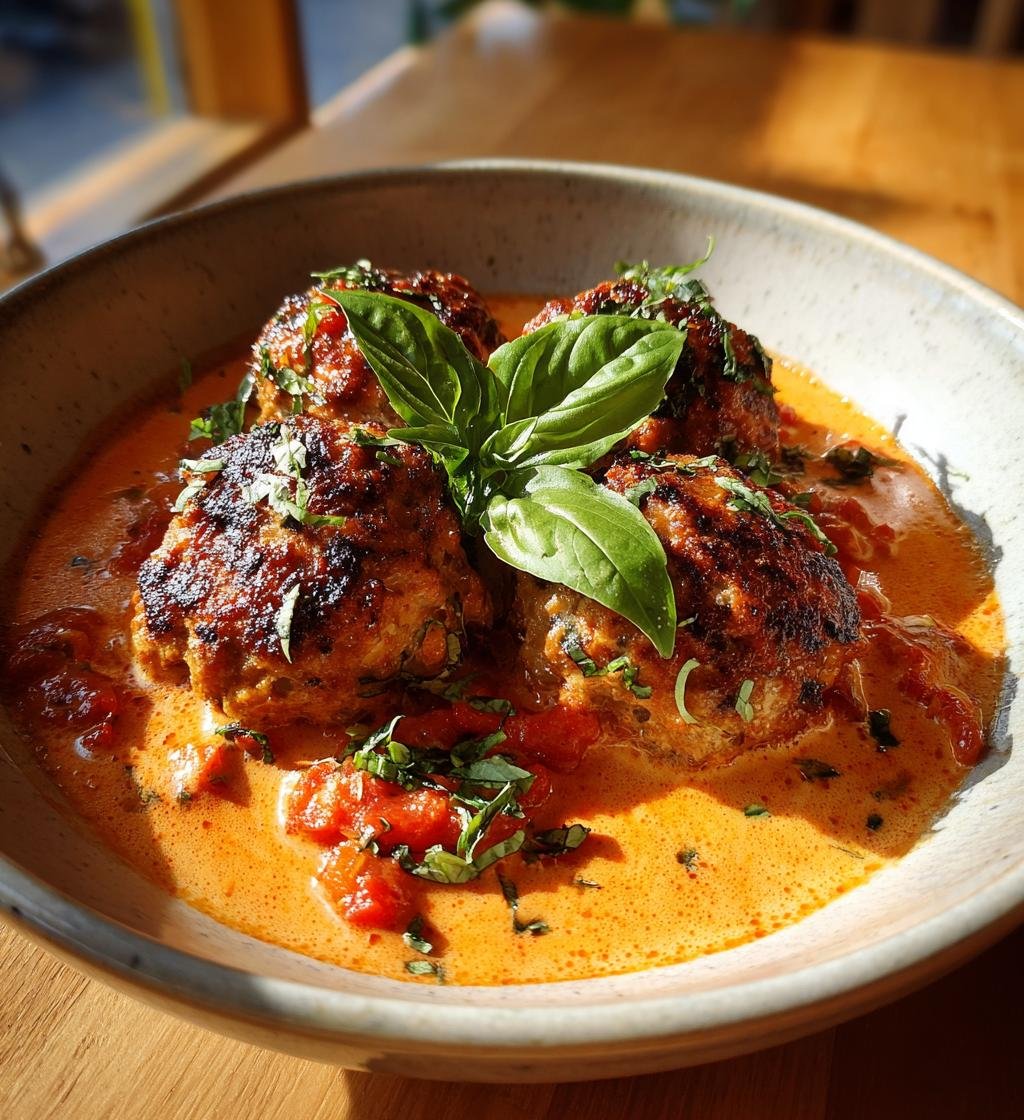 Ostfyllda köttfärsbiffar i krämig tomatsås – Enkel och god middagsrätt