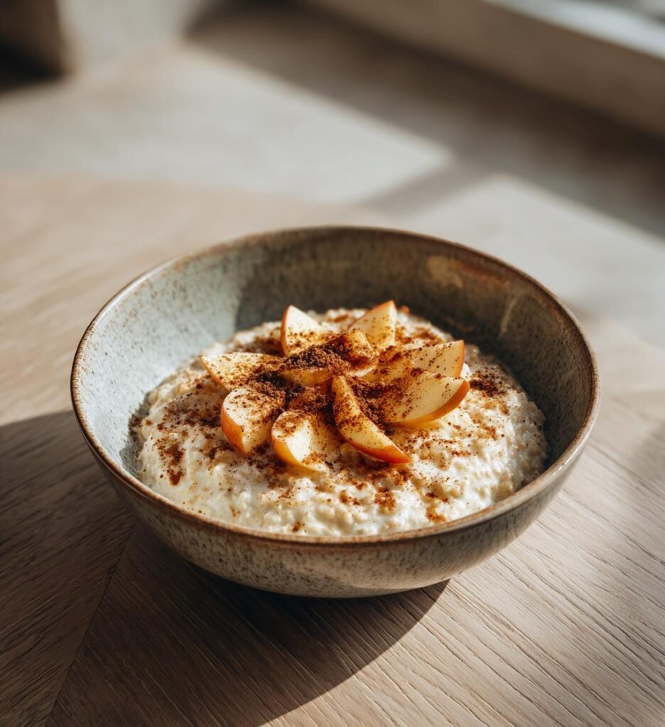 Overnight oats med äpple, kanel och vanilj