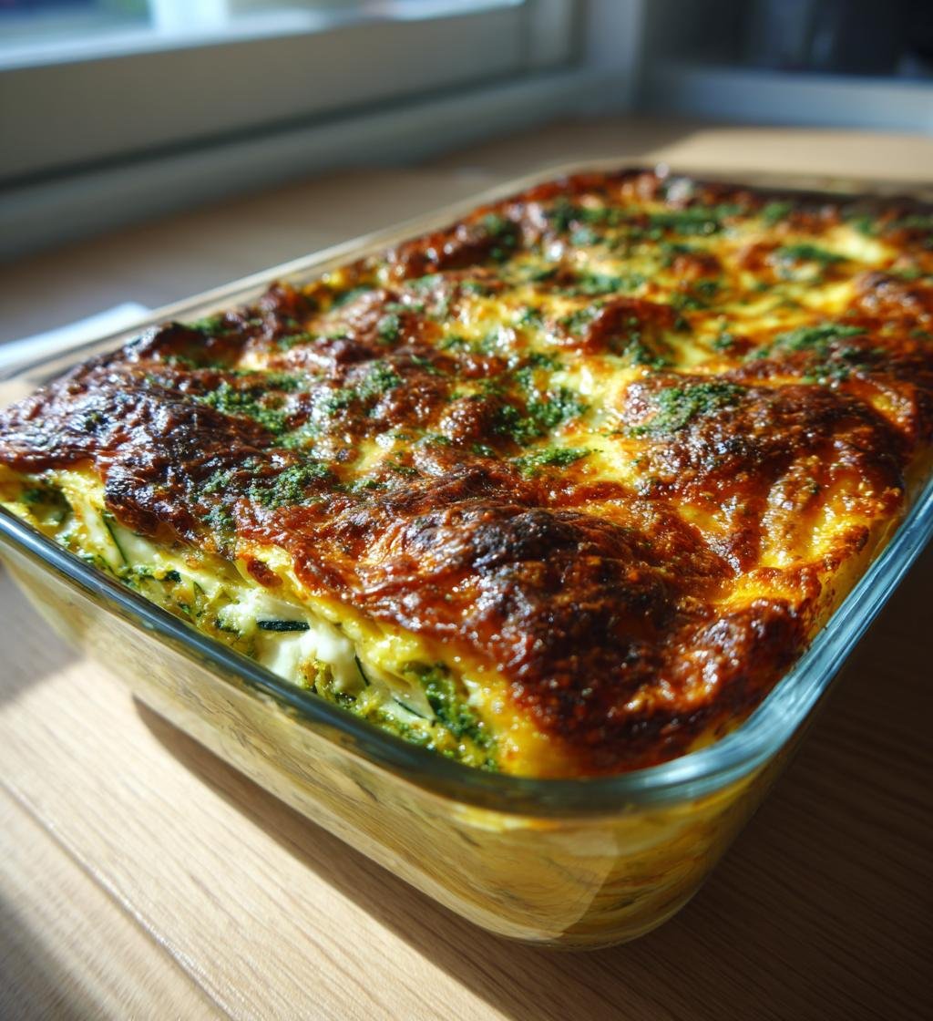 Kycklinglasagne med pesto, zucchini och burrata - Enkel och God - steg för steg
