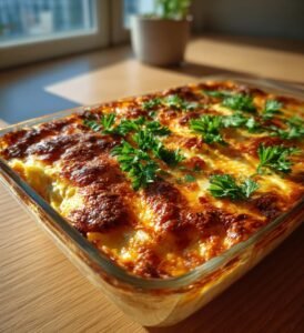 Krämig laxgratäng med kronärtskocka och spenat