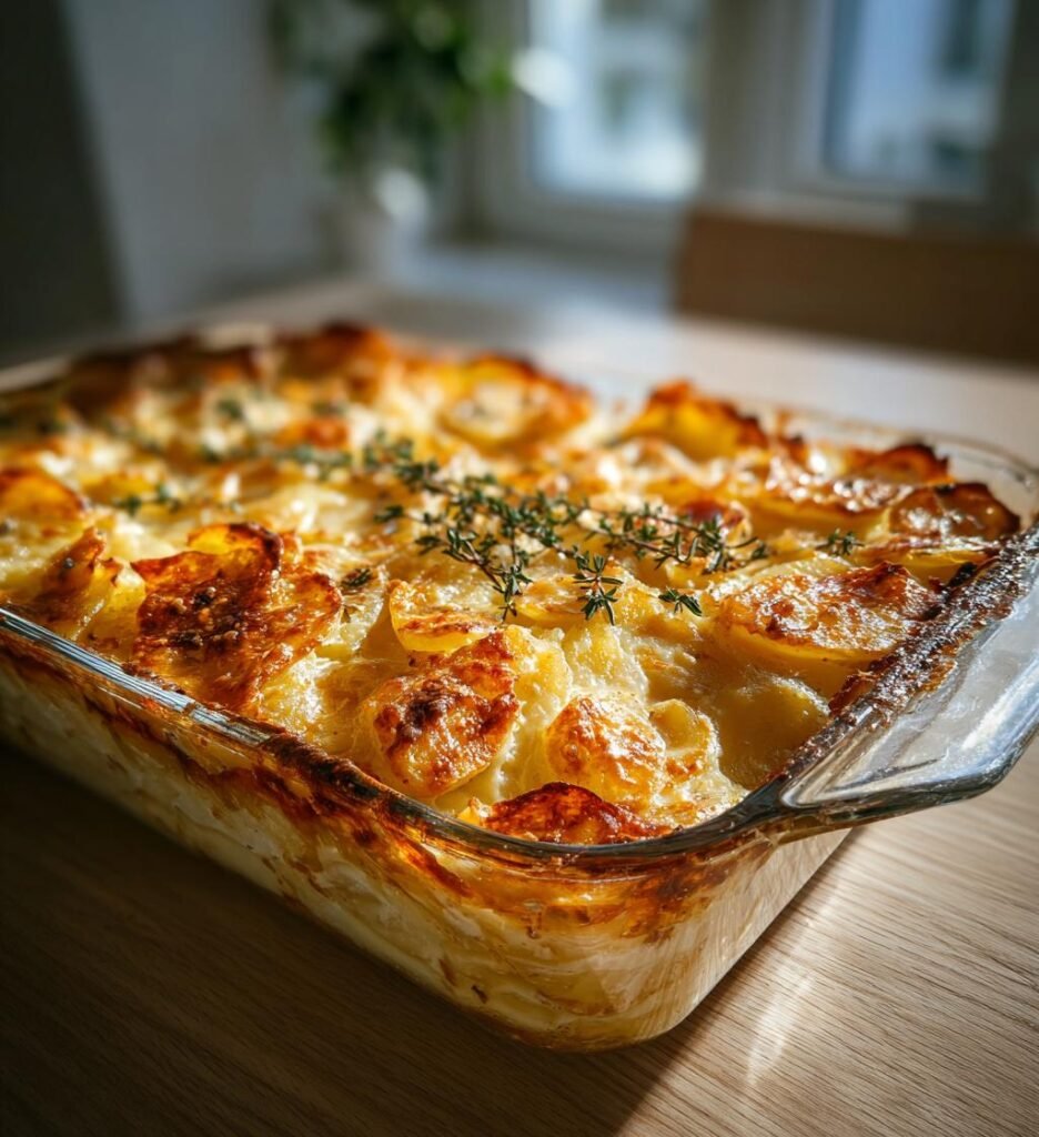 Parmesanpaj med potatis, lök och timjan