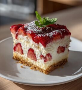 Jordgubbscheesecake-hjärtan utan ugn