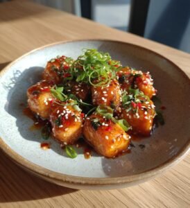 Frasiga laxbitar med sweet chili-sås