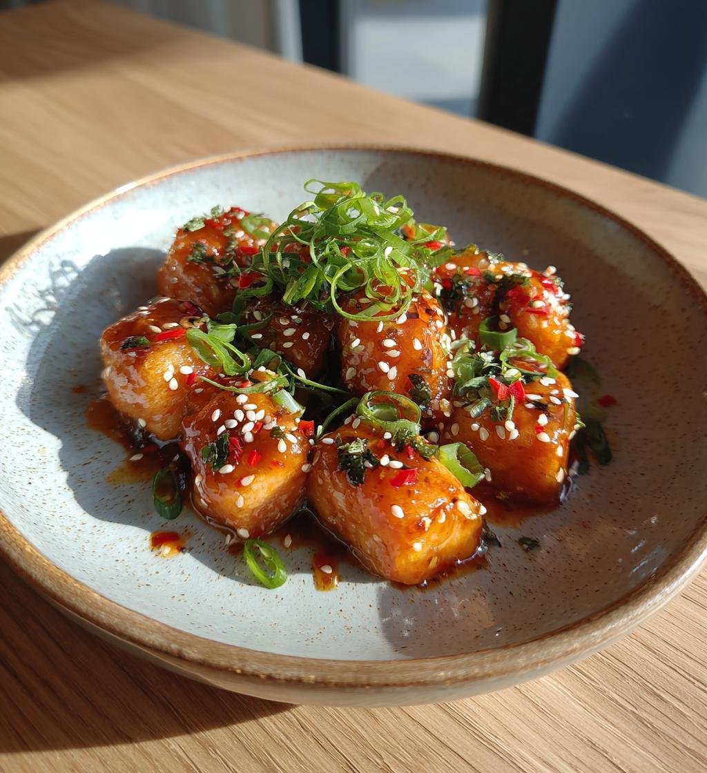 Frasiga laxbitar med sweet chili-sås – Snabb och Enkel Middag - steg för steg
