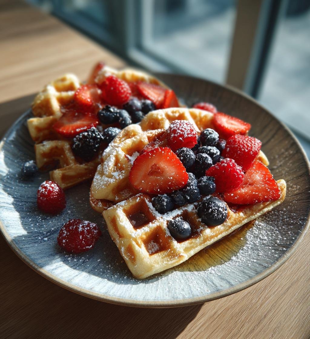 Belgiska jästvåfflor med vanilj och bär – Enkel och God brunch