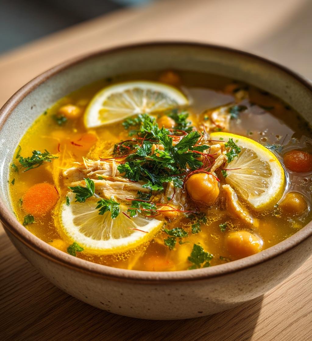 Kycklinggryta med saffran, kikärter och citron – Enkel och God