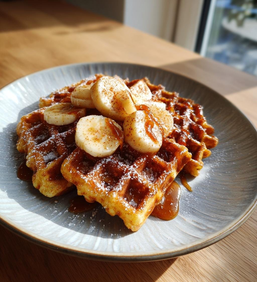 Äppelvåfflor med kanel och kolasås – En enkel och god frukost