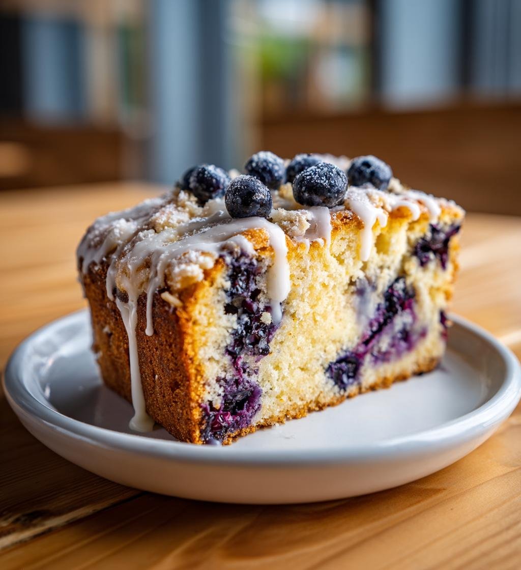 Citron- och blåbärsblondies med vit choklad – Enkla och saftiga