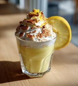 Citronmarängpaj i portionsglas