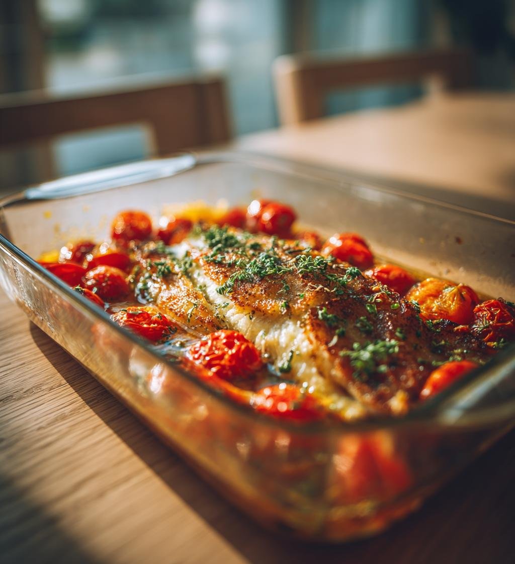 Ugnsbakad sej med tomat och örter – Enkel och Saftig Middag