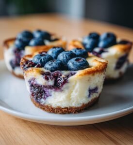 Blåbärscheesecake-cookies med smuligt täcke