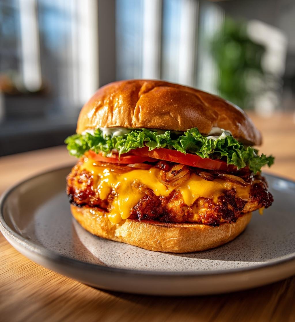 Kycklingburgare med cheddar och karamelliserad lök – Enkel och God - steg för steg