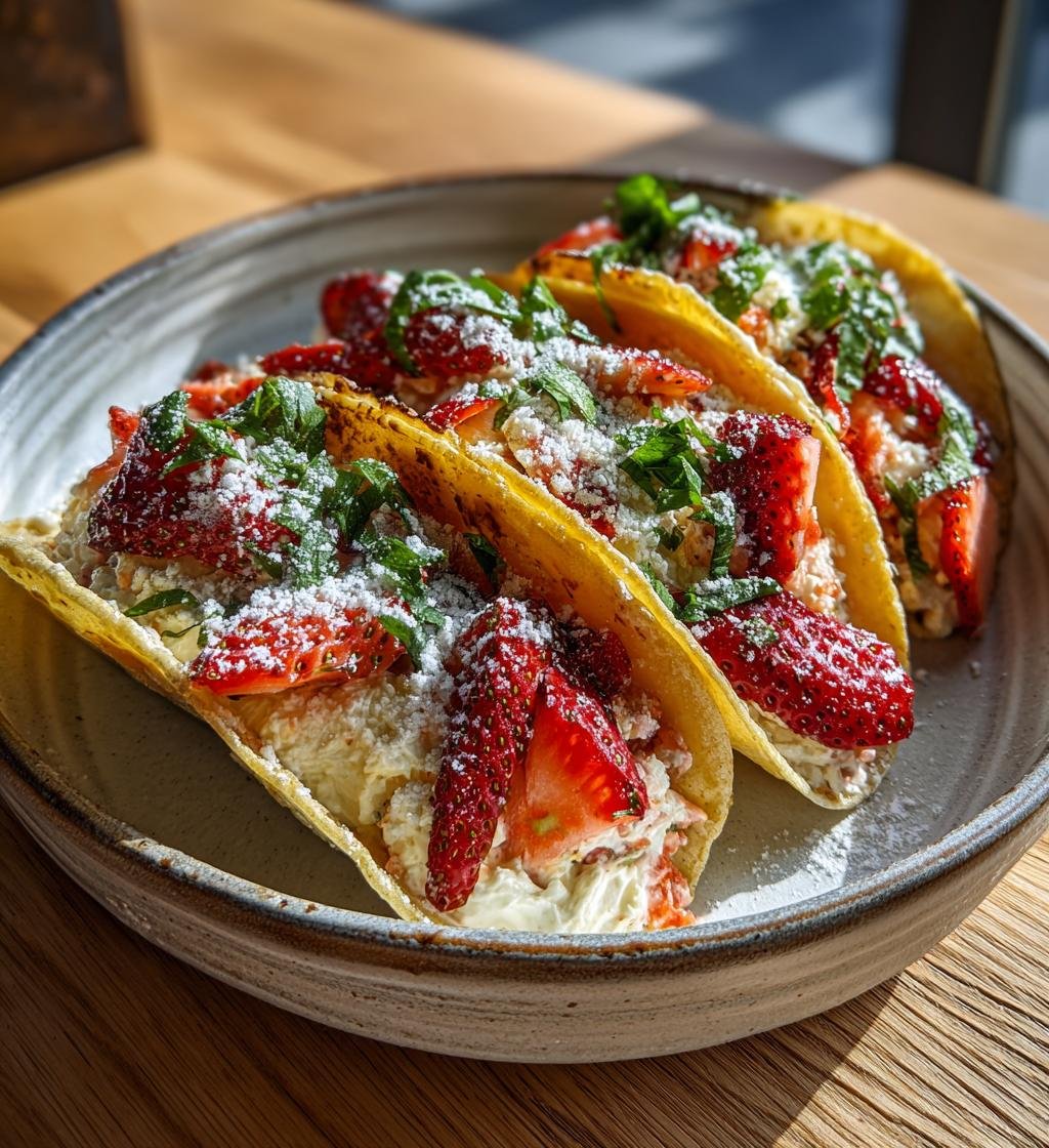 Jordgubbscheesecake-tacos – Enkel och God Dessert som Får Dig att Le