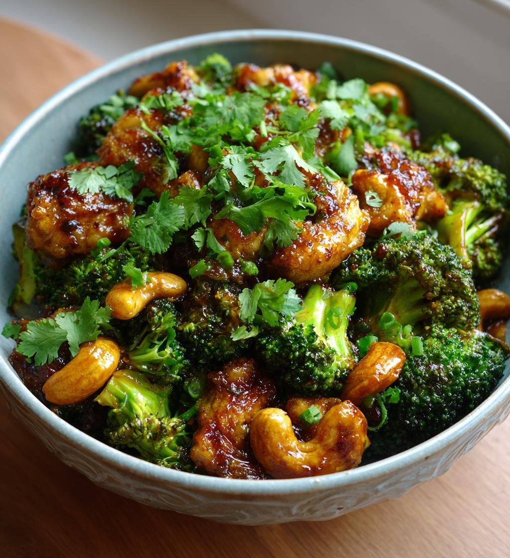 Kycklingwok med cashewnötter, broccoli och honungssås – Enkel och God!