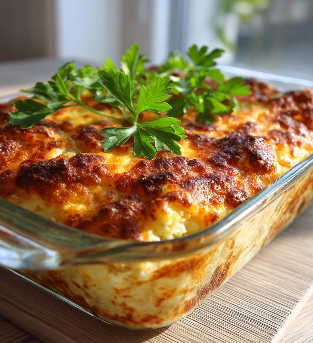 Kycklinggratäng med blomkålsris och cheddar – Enkel och God middag