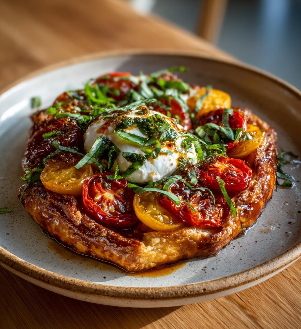 Tomatgalette med burrata och basilika – Enkel och God Recept