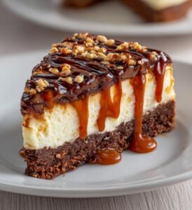 Snickersbrownie-cheesecake