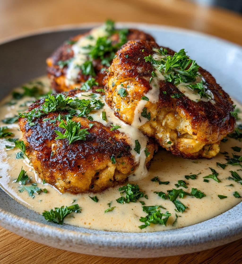Ostfyllda kycklingbiffar med krämig vitlökssås - Enkel och god middag - steg för steg