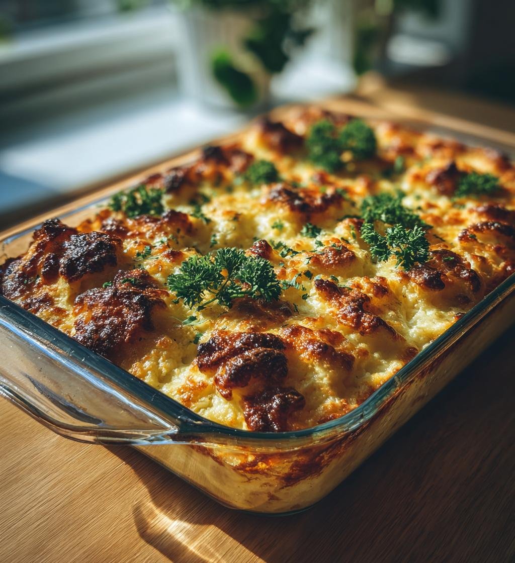 Köttfärsgratäng med blomkålspuré och ostskorpa – Enkel och God - steg för steg